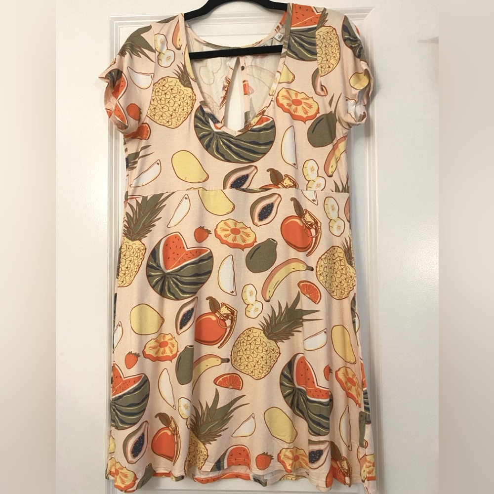 OBEY Fruit Print Dress